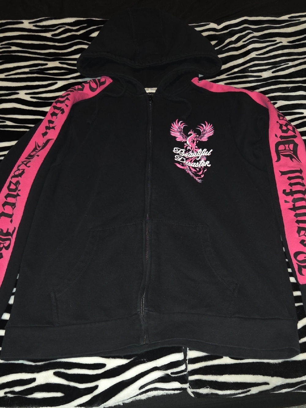 Beautiful Disaster Zip Up Hoodie